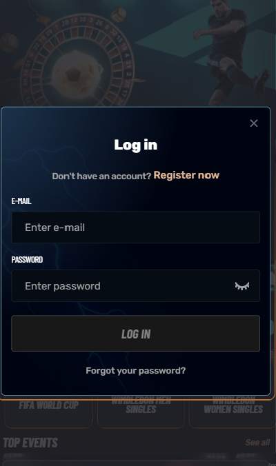 Anmeldung bei Golazzo Casino - Login im Spielerkonto